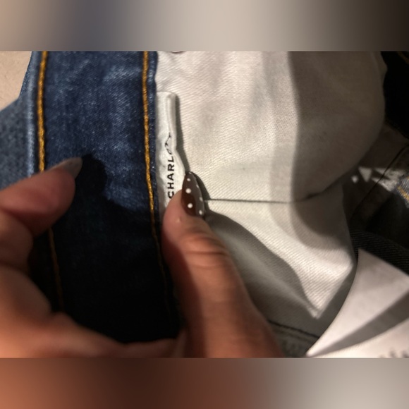 SLVRLAKE Charlotte High Rise Atlantic City Bootcut Flare Blue Jeans size 28 - Picture 7 of 8